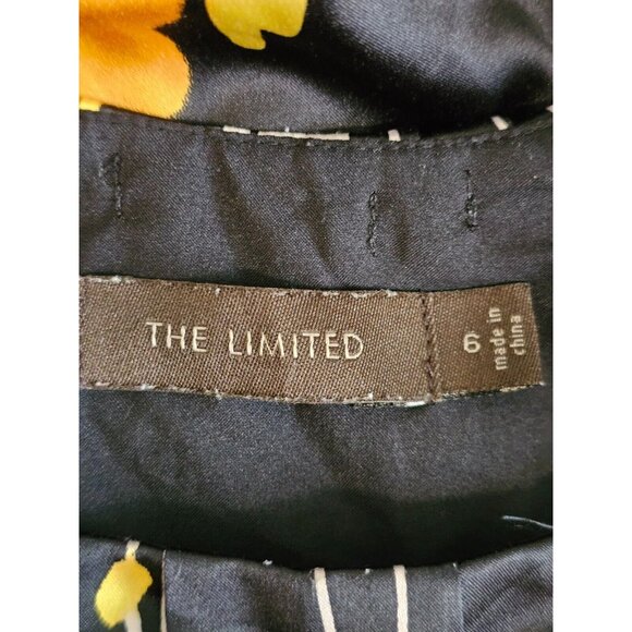 The Limited Womens Dress Size 6 A Line Black Pleated Front Side Zipper Lined - Picture 2 of 4